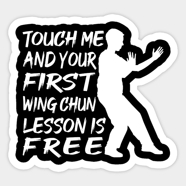 Wing Chun Martial Arts Kung Fu Master Fighter Sticker by bigD